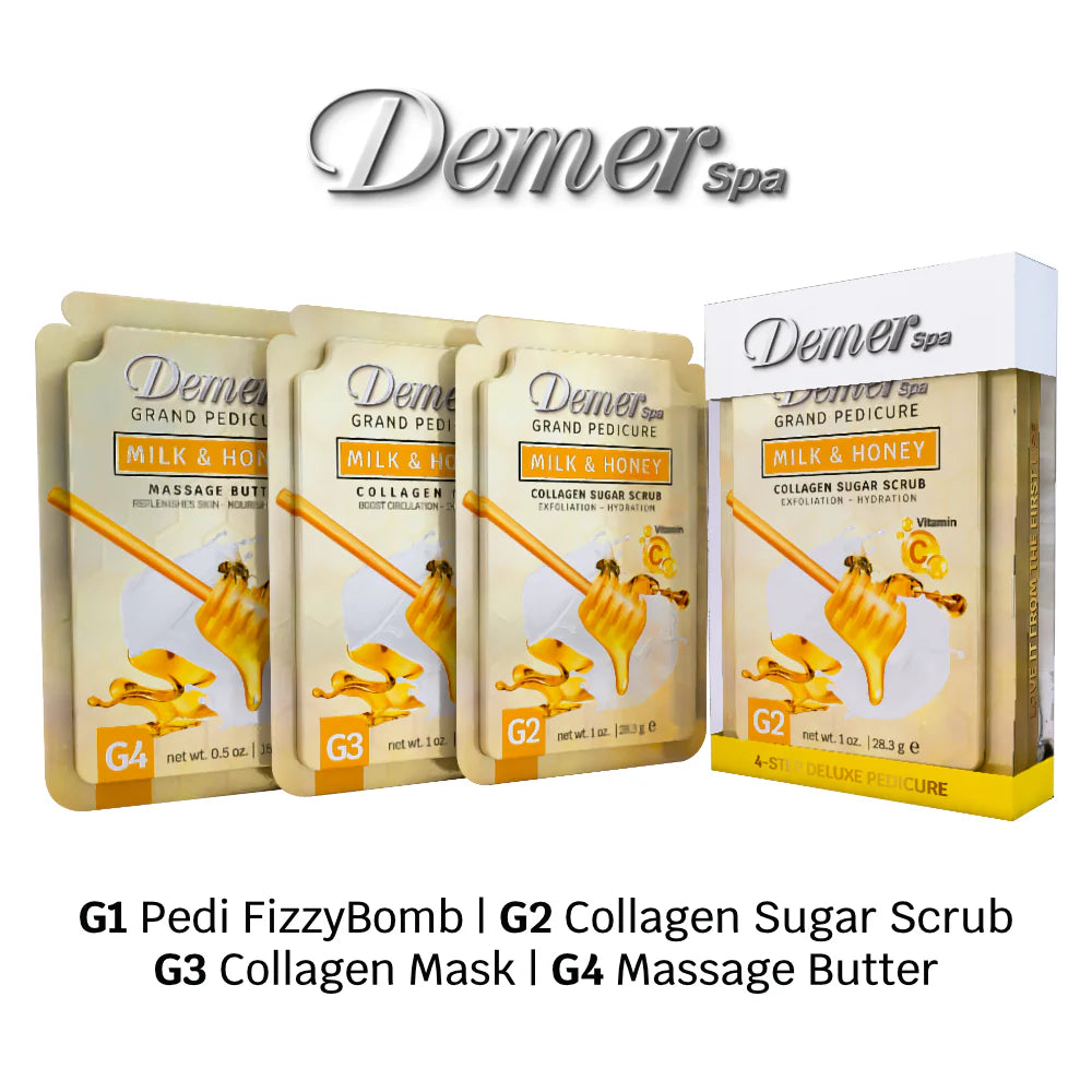 DEMER DELUXE PEDICURE KIT MILK AND HONEY