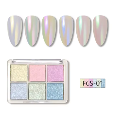 6 colors Chrome powder pack -F6S-01