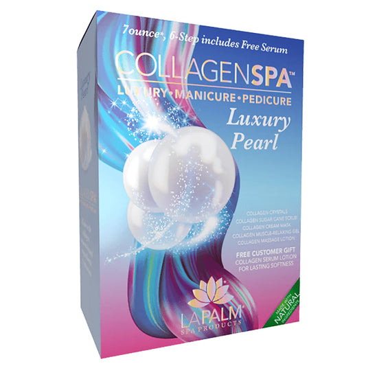 LAPALM COLLAGEN SPA 5 STEPS MANICURE + PEDICURE KIT- LUXURY PEARL