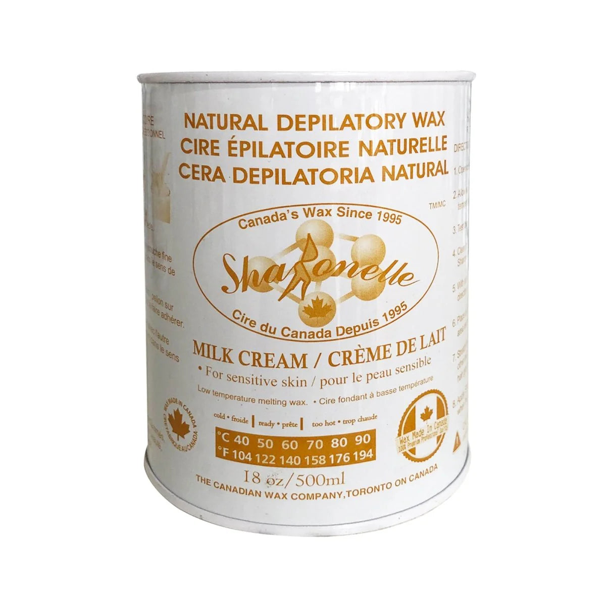Sharonelle All Purpose Natural Depilatory Canned Wax 500ml