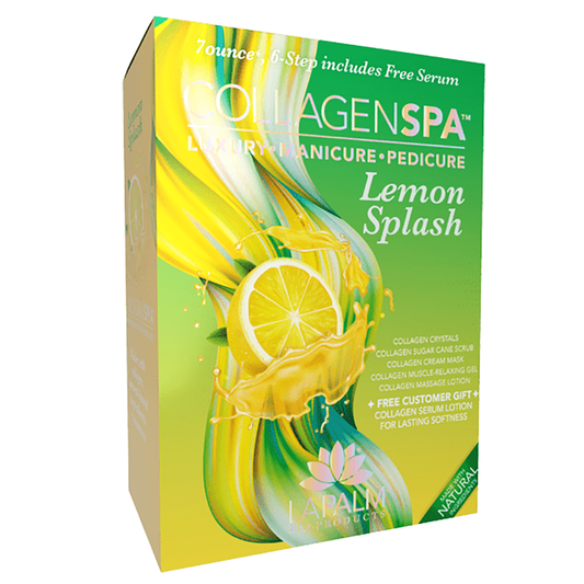 LAPALM COLLAGEN SPA 5 STEPS MANICURE + PEDICURE KIT- LEMON SPLASH