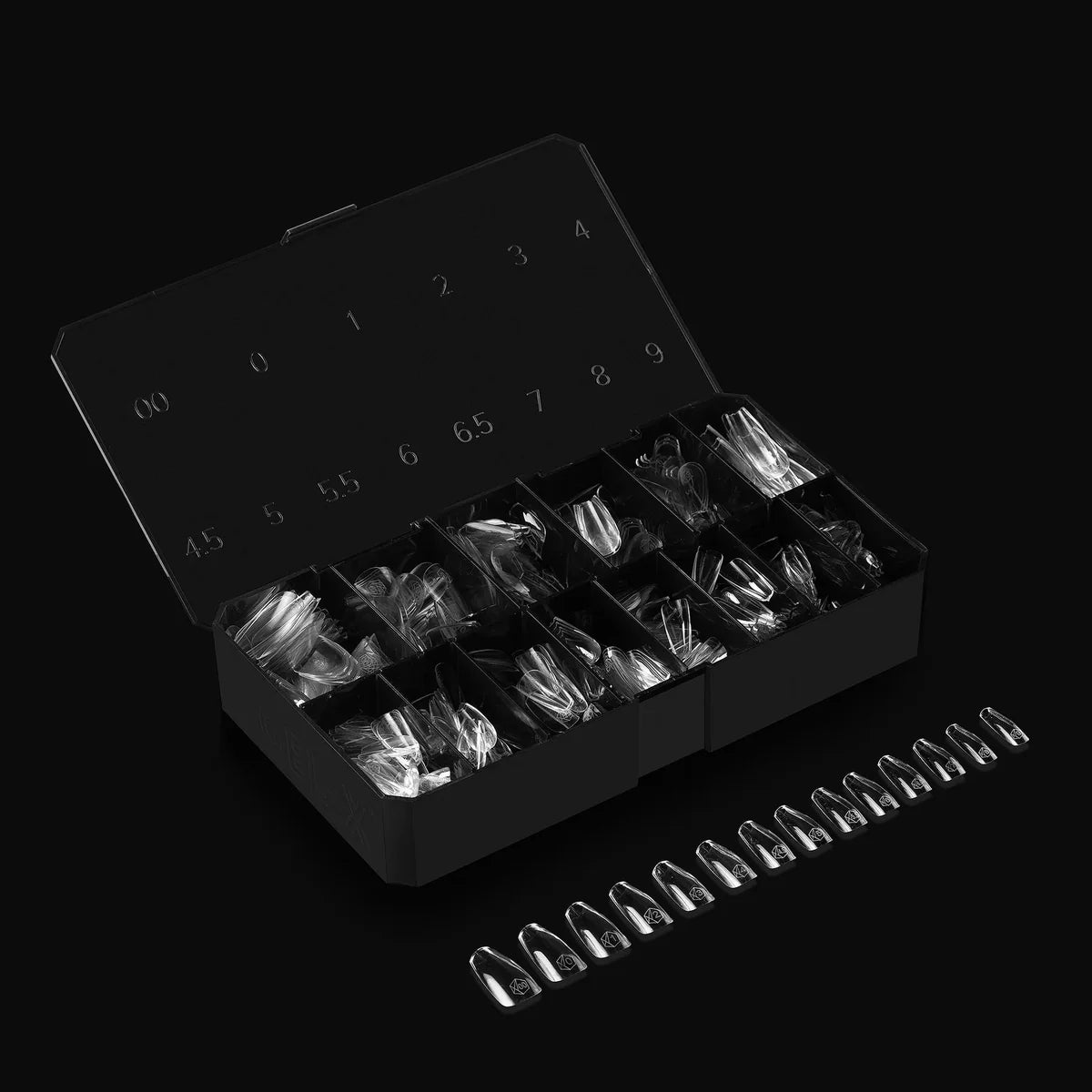 APRES GEL- X SCULPTED COFFIN MEDIUM TIP - 600 PCS / 14 SIZES