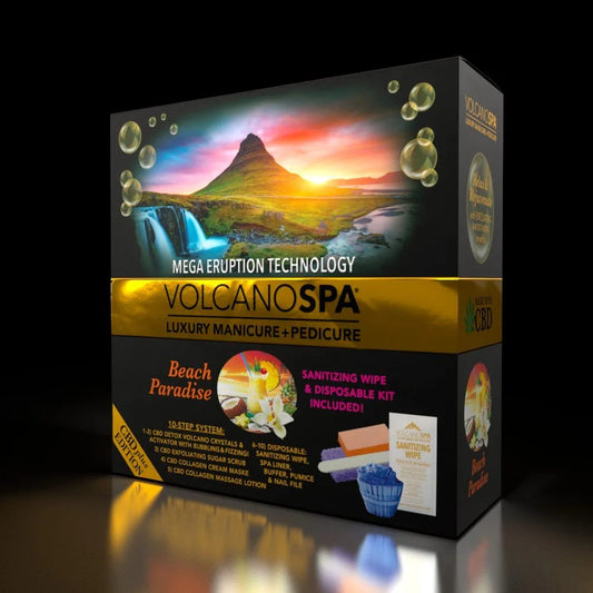 LAPALM VOLCANO SPA CBD EDITION - MANICURE + PEDICURE KIT - BEACH PARADISE