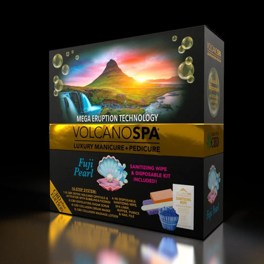 LAPALM VOLCANO SPA CBD EDITION - MANICURE + PEDICURE KIT - FUJI PEARL