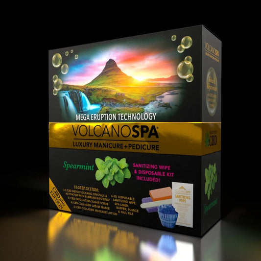 LAPALM VOLCANO SPA CBD EDITION - MANICURE + PEDICURE KIT - SPEARMINT