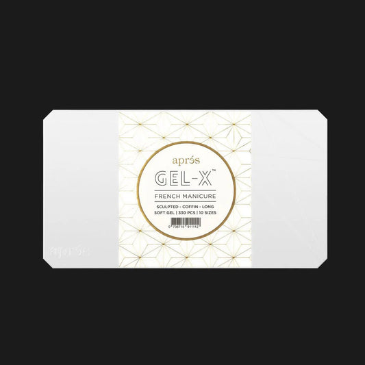 APRES GEL-X FRENCH MANICURE TIPS LONG-330 PCS/ BOX