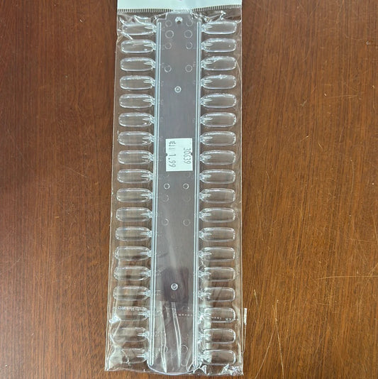 NTD- C NAIL TIP DISPLAY BOARD CLEAR- 36 TIPS