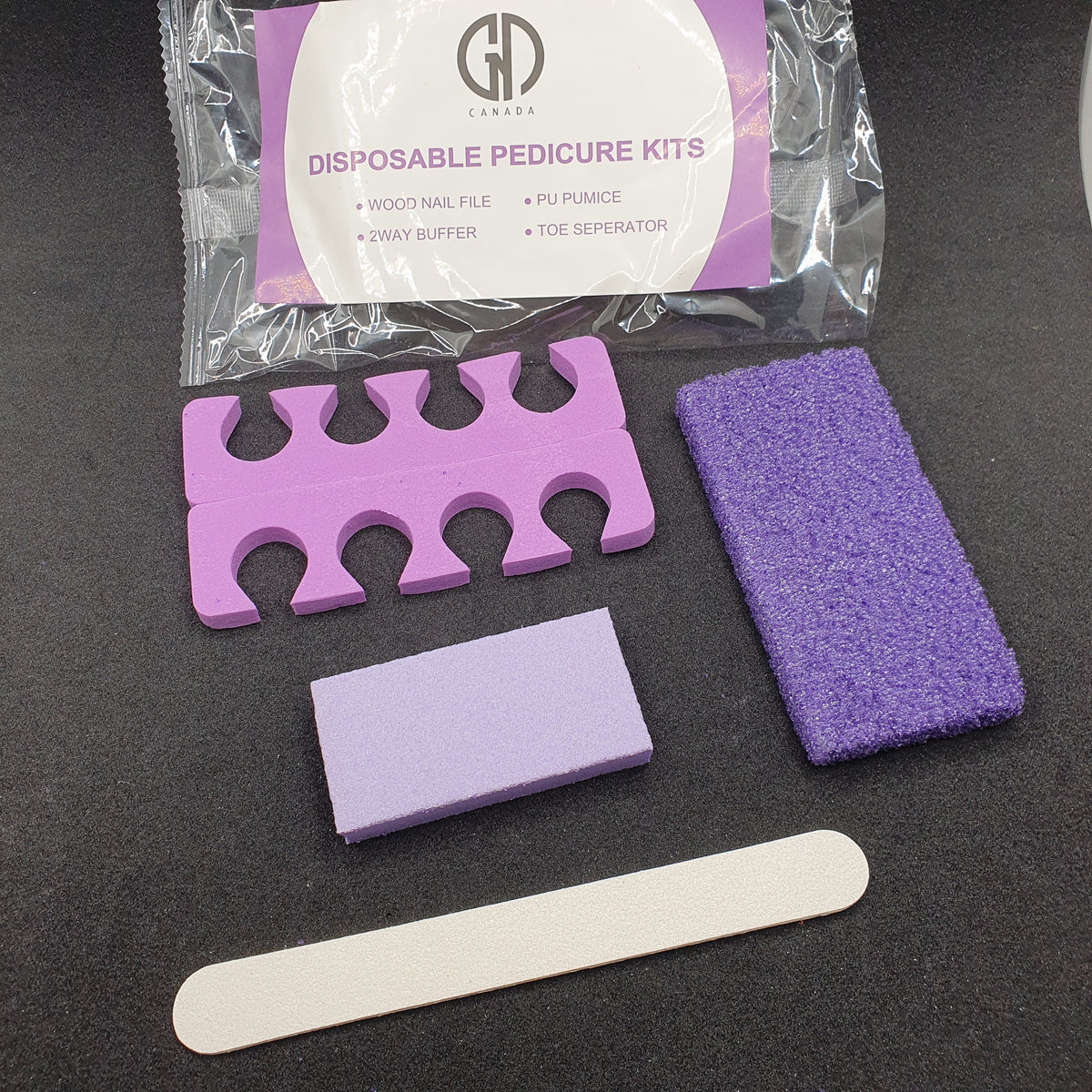 DISPOSABLE PEDICURE KIT - 4 pcs/ pack