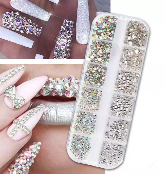 Nail Art Rhinestones Kit 2400pcs